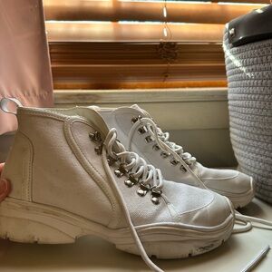 JLO White High-Top Women's Sneakers